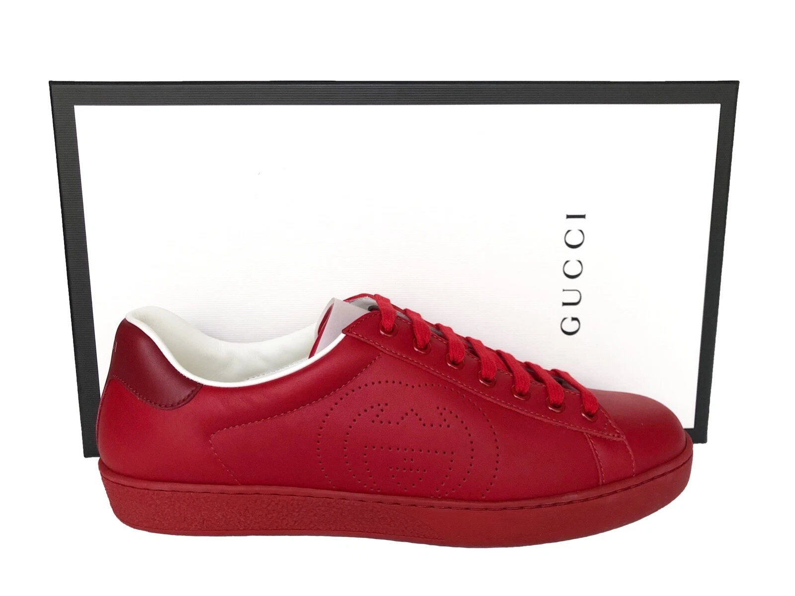Baskets GUCCI Ace authentiques neuves pour hommes taille US12 EU45 UK11