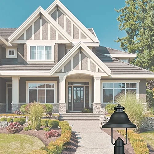  31336-BZ Bayport-DS Post Lanterns, Bronze  15.25in H Brown - Picture 5 of 7