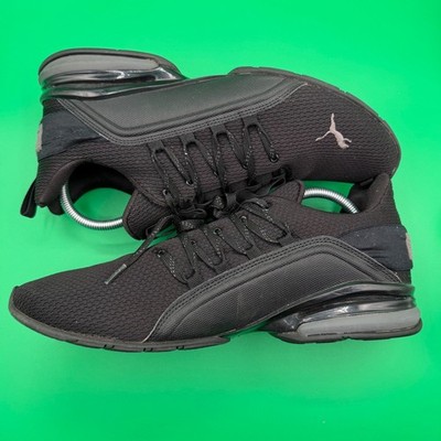 Puma Electron E Pro Mens 12 Black Running Training Shoes 377911-01 Low Top Mesh
