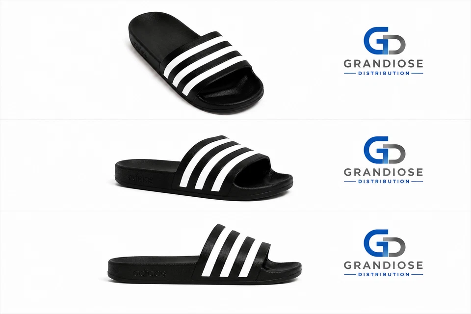 Adidas Adilette Aqua Homme Noir - Claquettes de Piscine Confortables - Plusieurs - Photo 1/4