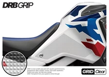 DRB Grip For HONDA AfricaTwin Adventure DCT (2020~) Tank Grips (GRID/Clear)