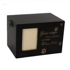 Pet Cremation Urn Funeral Urn Animal Ash Storage Jar with Photo Frame Stable