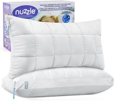 Pillows King Size Set of 1 Cooling Adjustable Pillows for Side Sleepers