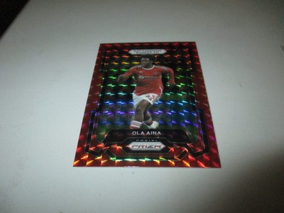 Ola Aina 2023-24 Panini Prizm Premier League Red Mosaic Prizm #242