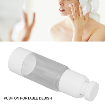 6Pcs Cosmetic Bottles Plastic Press Type Vacuum Transparent Refillable Container
