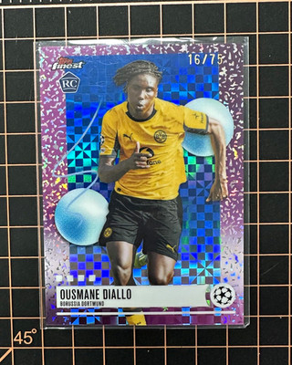 Topps 2026 Topps Finest UCL Borussia Dortmund Ousmane Diallo RC #220 /75