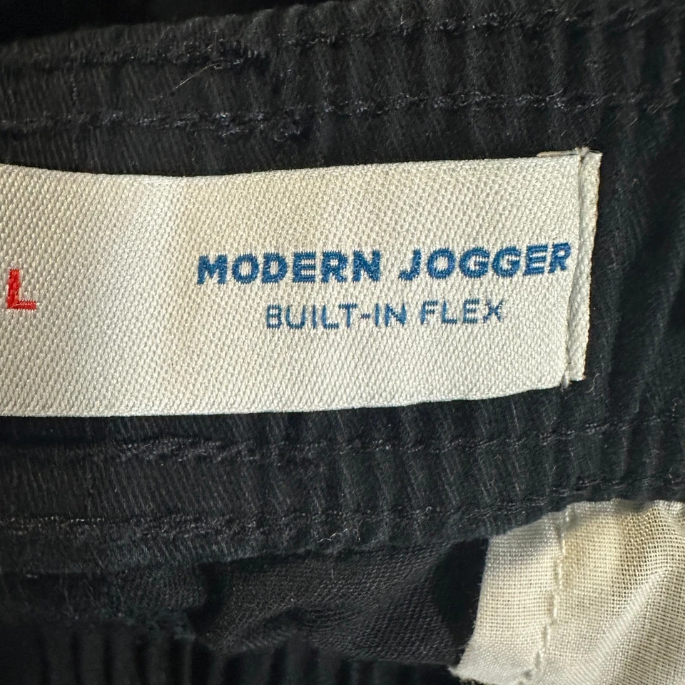 Pantalones de chándal antiguos azul marino modernos para hombre grandes negros con cordón elástico NUEVO Foto 4 de 4