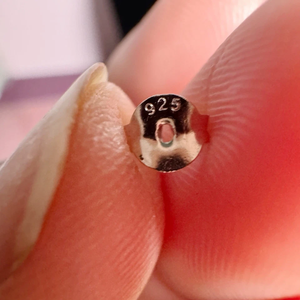 Pendientes de plata de ley 925 Foto 4 de 4