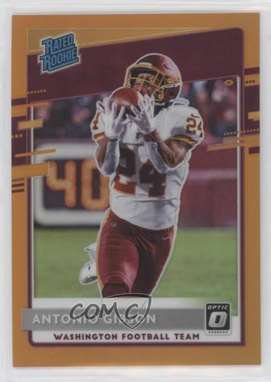 2020 Donruss Optic Rated Rookies Orange Prizm /199 Antonio Gibson Rookie RC 2l4