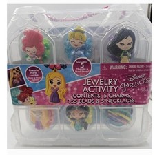 Disney Princess Jewelry Activity Set 5 Charms 155 Beads Tara Toy 93811 New
