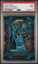Mark Williams 2022 Panini Prizm #257 Nebula Choice Rookie RC 1/1 PSA 9