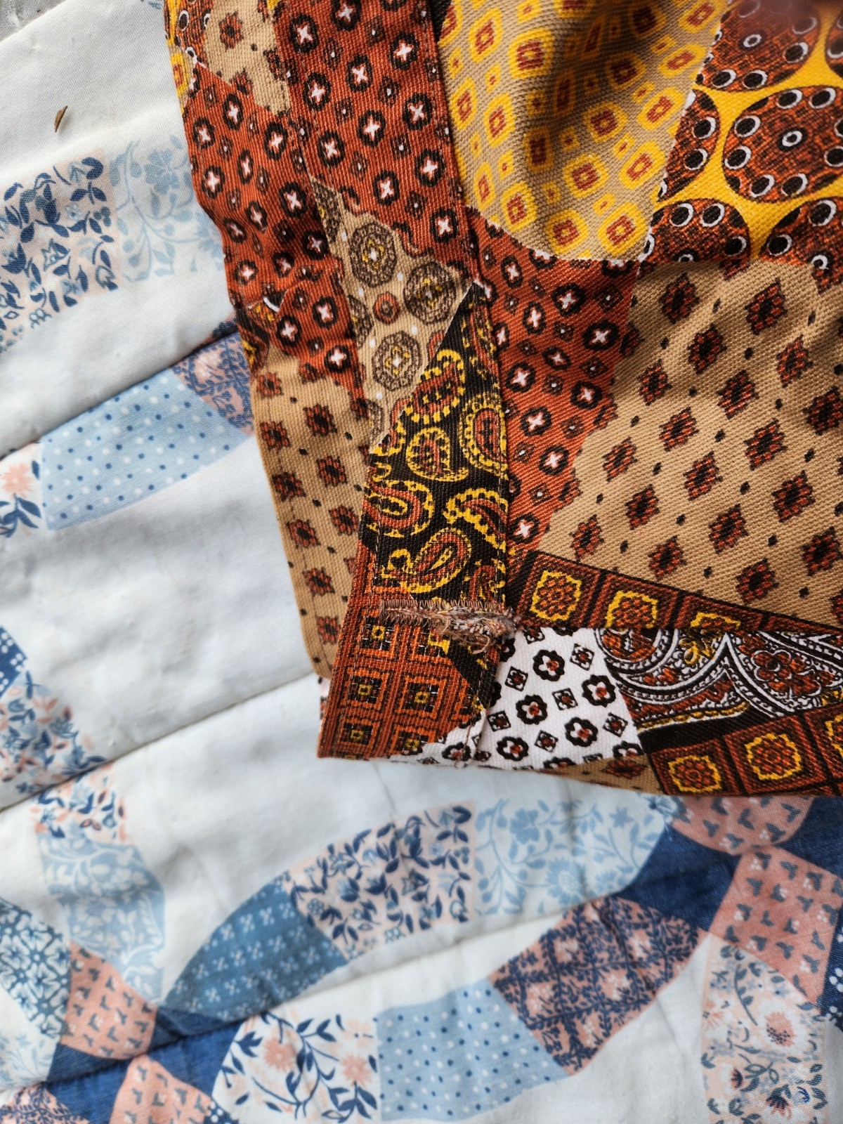 Handmade Patchwork Cottage Core Wrap Around Skirt… - image 8