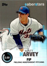 2014 Topps Saber Stars Matt Harvey #SST-22 New York Mets Baseball Card