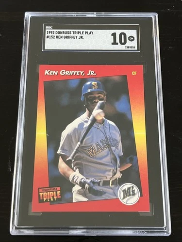 1992 Donruss Triple Play - Ken Griffey Jr #152 SGC Grade 10 GEM