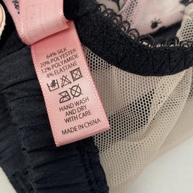 Agent Provocateur Ambrose Pink Black Bra Silk-Blend Bra 34E NWT