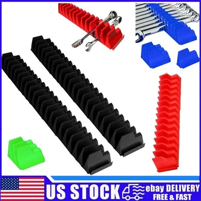 Magnetic Wrench Holder 40-Slot - Hex Toolbox Organizer Rack for Spanners & Tools