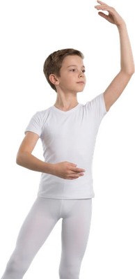 Ballet Rosa Jean JR  Blanc | Jungen Weißes Tanz-Shirt für Jungen