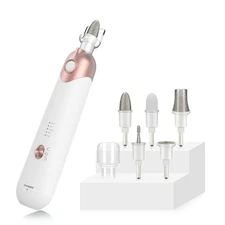 POLAMD Electric Manicure Pedicure Set Rechargeable Nail File LED 5 Speeds