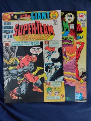  SUPER-TEAM FAMILY #3,10,11(AVG GRADE VG) 1976 (B1)