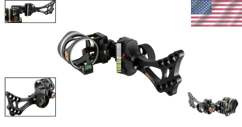 Micro-Adjustable 4 Pin Archery Sight with Picatinny Mount - Versatile & Durable - Image 2 of 4