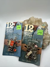 2 Pkgs New Vintage Dritz Ginger Snaps Pearl Snap Fasteners 24 Total Purple Red