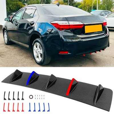 For 3 Series E90 E92 325I 328I Carbon Rear Bumper Diffuser Lip Spoiler Splitter