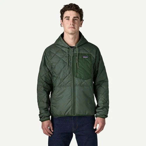 NWT Patagonia Diamond Quilted Bomber Hoody Mens Medium Canopy Green FA26 $199  - product listing photo