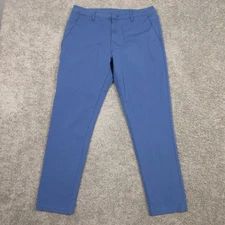 BYLT Pants Mens 35x29 (Tag 38) Blue Solid Premium Basics Everyday Pant 2.0 Slim