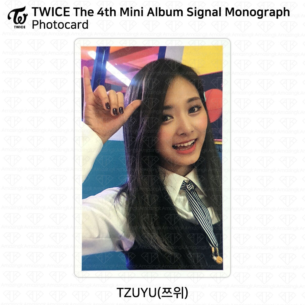 TWICE 4th Mini Album Signal Monograph Photocard KPOP Sana TWICE 4th Mini Album Signal Monograph Photocard KPOP Sana