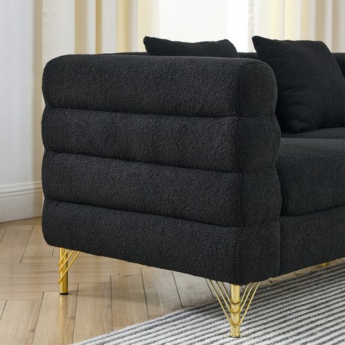 60'' Loveseat Sofa Couch 2-Seater Upholstered Sofa Couch Living Room Sofa - Picture 67 of 72