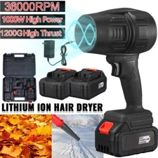 Cordless Leaf Blower Vacuum Handheld Electric Leaf Blower with 2 6000mAh Battery