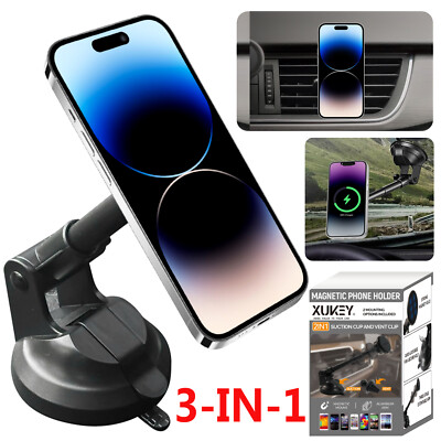 Base Para Poner Sujetar El Telefono En Carro Soporte Celular Movil GPS Coche 3i1
