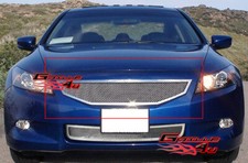 Fits 2008-2010 Honda Accord Coupe Main Upper Stainless Chrome Mesh Grille Insert Fits 2008-2010 Honda Accord Coupe Main Upper Stainless Chrome Mesh Grille Insert