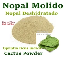 Nopal MOLIDO Deshidratado 4 oz FIBRA Hierbas Cactus Opuntia ficus indica Powder