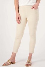 Belle by Kim Gravel Regular Ponte 5 Pocket Slim Cropped Pant Sand Bar