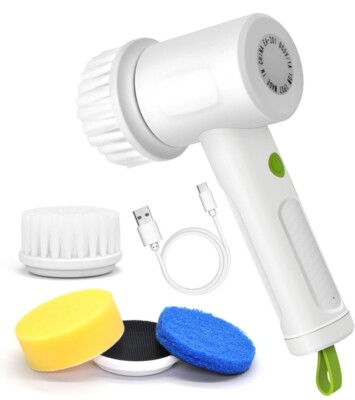 Electric Spin Brush-Electric Cleaning Brush,Power Scrubber Cordless 3 In 1