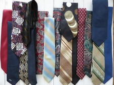 TIE LOT 17 Pcs Neckties Vintage Ketch Damon Silk Daniel Craig Polo Mens Store 