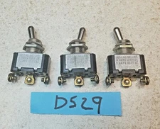 Lot of (3) Cutler Hammer E10T106DS SPDT Toggle Switch - New!