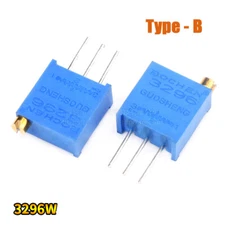 3296W Multiturn Variable Resistors Potentiometer Preset Trimmer Pot 100R to 2M