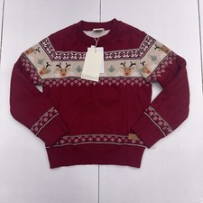 Coniglio Red Reindeer Sweater Youth Kids Size 6 New