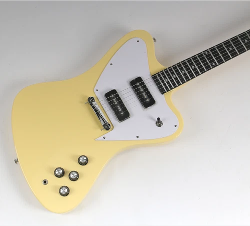 Custom Cream Non-Reverse Firebird Electric Guitar P90 Pickups Rosewood Fretboard