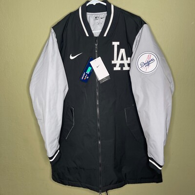 Nike Los Angeles Dodgers Mens Sz XL MLB Black Dugout