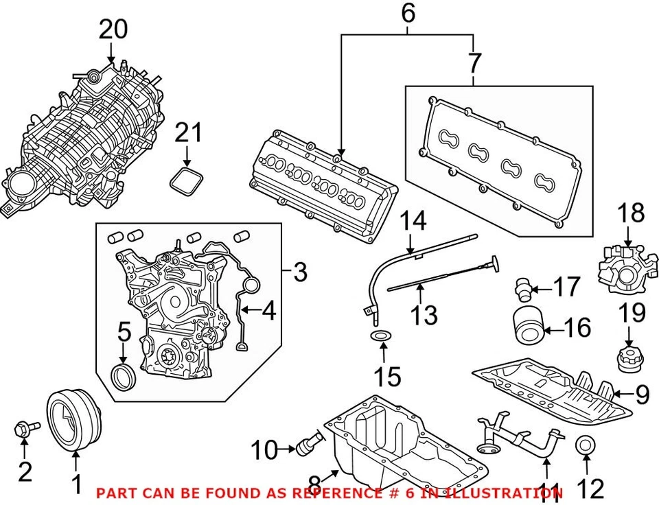 Genuine OEM Mopar Engine Valve Cover For Chrysler 300 Aspen 53022085AD - Image 2 of 3