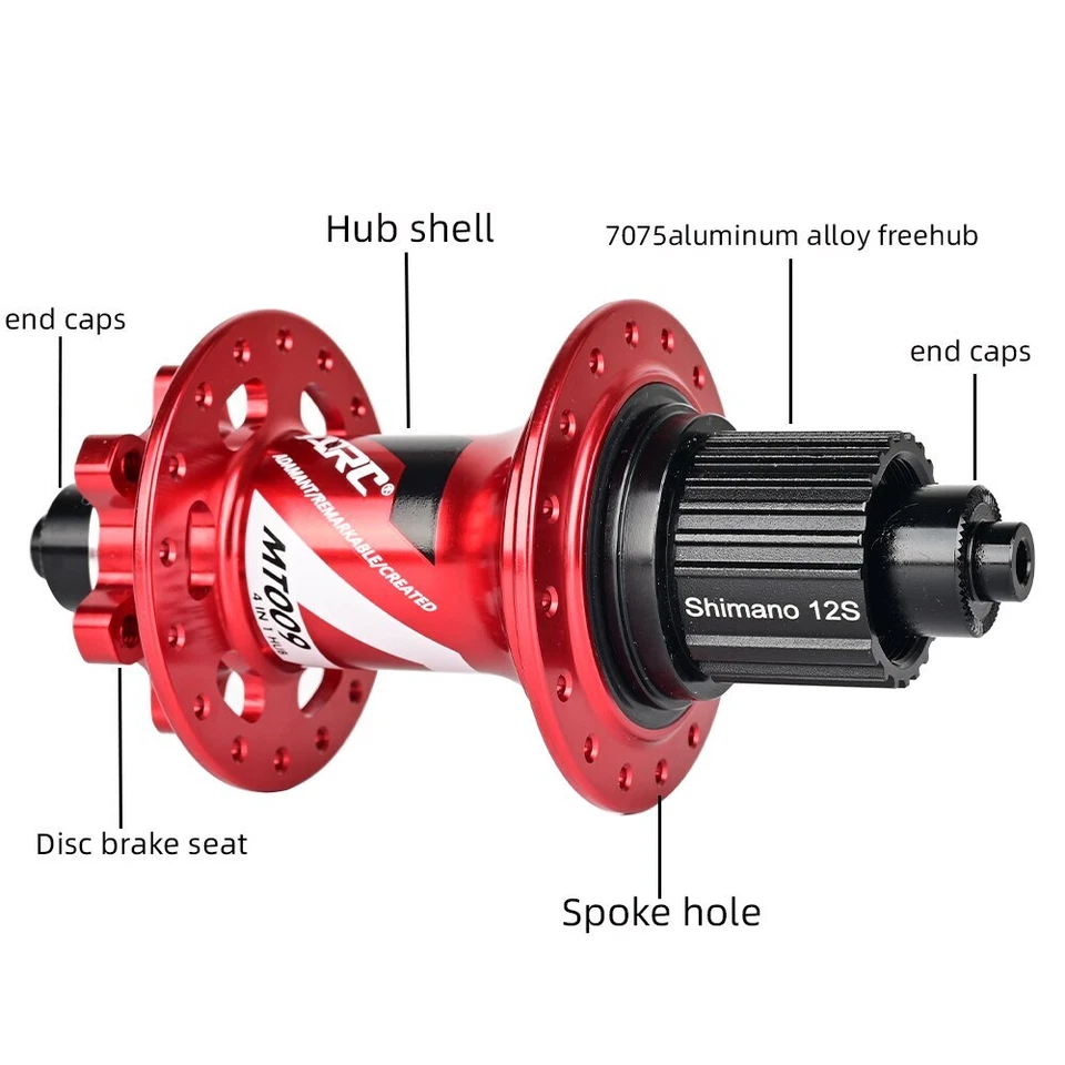 Buje de bicicleta de montaña 8-12S 28H 6 trinquete 114T ruido NBK cojinete sellado HG XD MS buje Foto 3 de 4