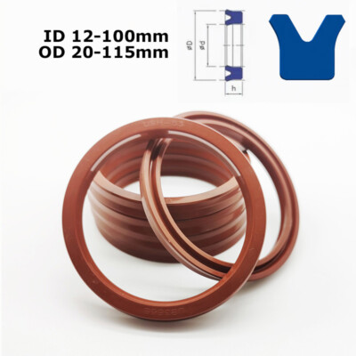 U-Cup UN/UHS/Y Type Hydraulic Cylinder Seal Rod/Piston Jack FKM Height 5mm-12mm