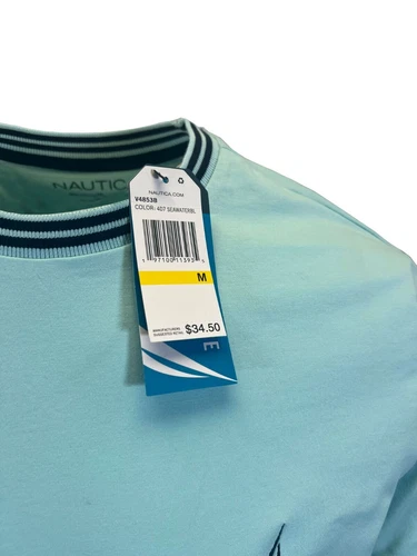 Nautica Men's T-Shirt Performance Short Sleeve Sea Green (S16) + Sea Blue (S17) image 19