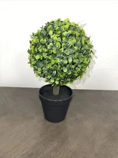 Vickerman 10” boxwood topiary w/ 5” black pot- 7” Ball NWT spring Free Shipping