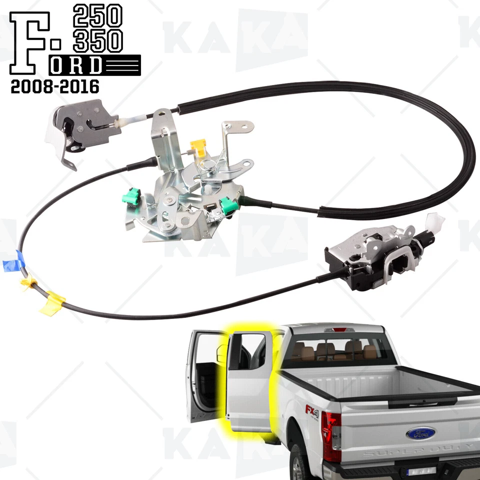 Atuador de trava de porta lateral esquerda traseira para 2008-2016 Ford F-250 F-350 Super Duty - Imagem 2 de 4
