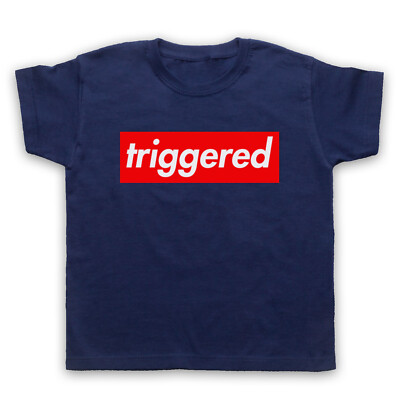 TRIGGERED MEME LUSTIGER SPRUCH VERÄRGERT AUSLÖSER WARNUNG KINDER KINDER T-SHIRT