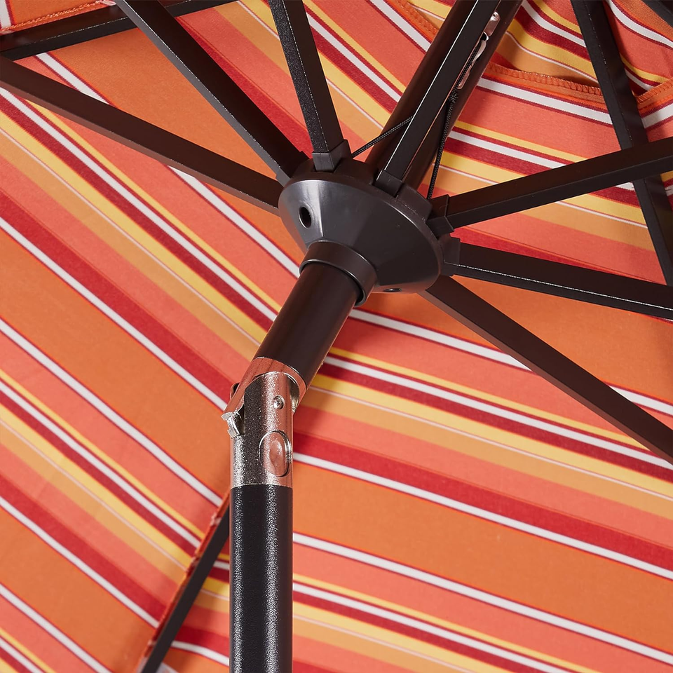Outdoor Patio Sunbrella Umbrella 9 Ft Market Table Umbrella Stripe